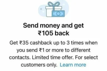 WhatsApp Cashback Offer