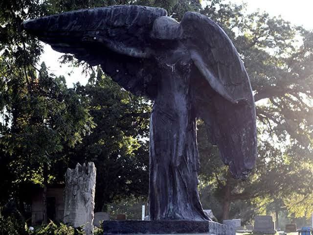 5. Black Angel Statue