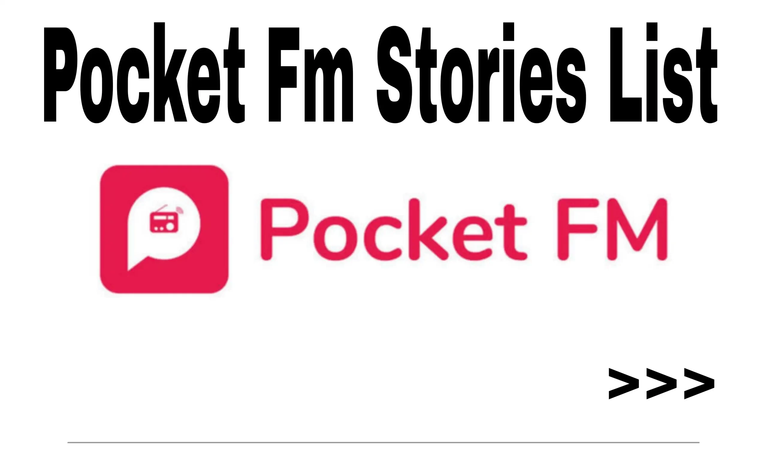 Pocket Fm Stories List