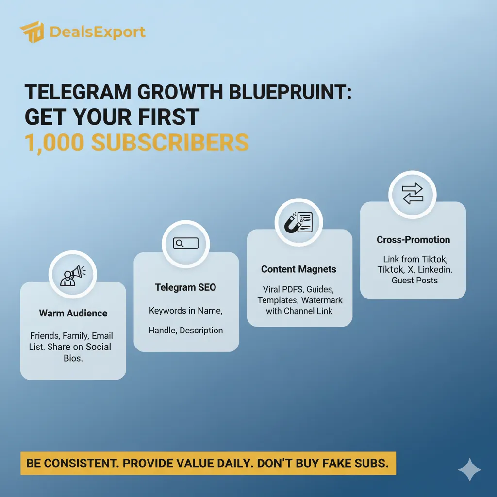 Telegram Growth Blueprint: Get Your First 1,000 Subscribers