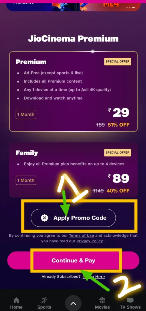  Redeem Jio Cinema Promo Codes