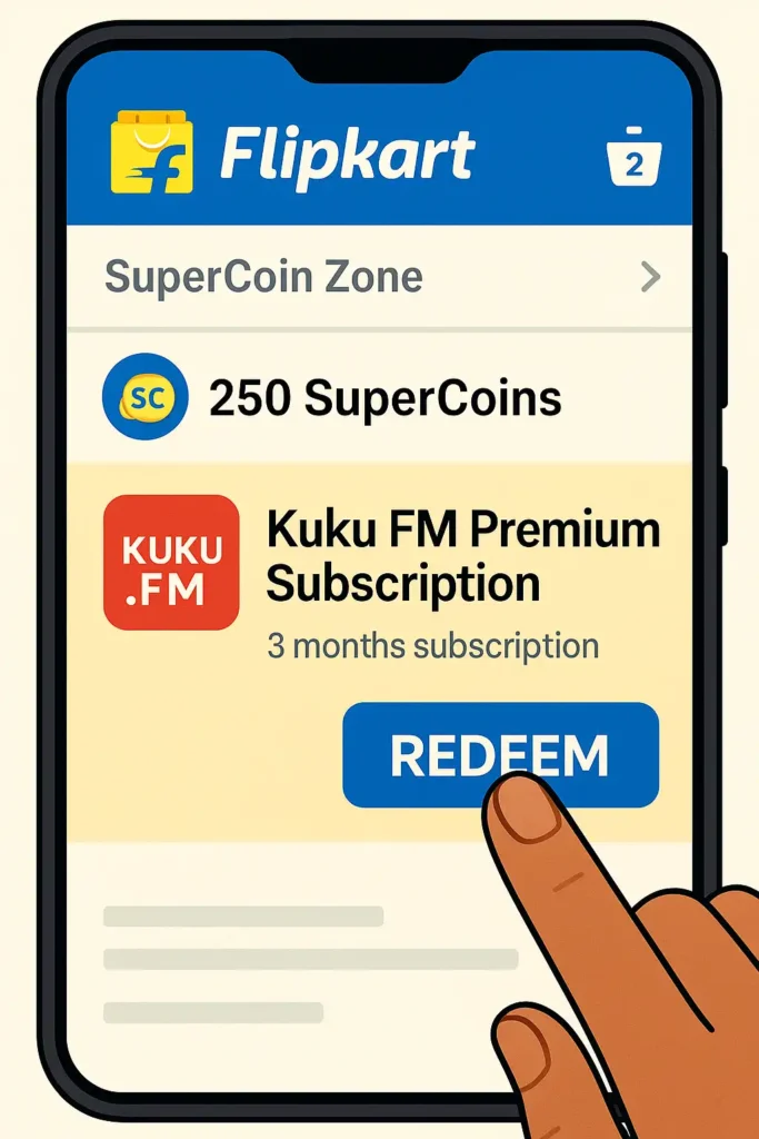 Kuku FM  flipkart supercoin