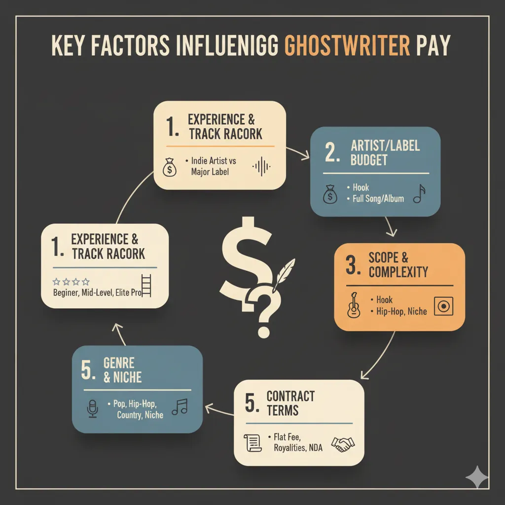 Ghostwriter vs. Credited Songwriter" Comparison