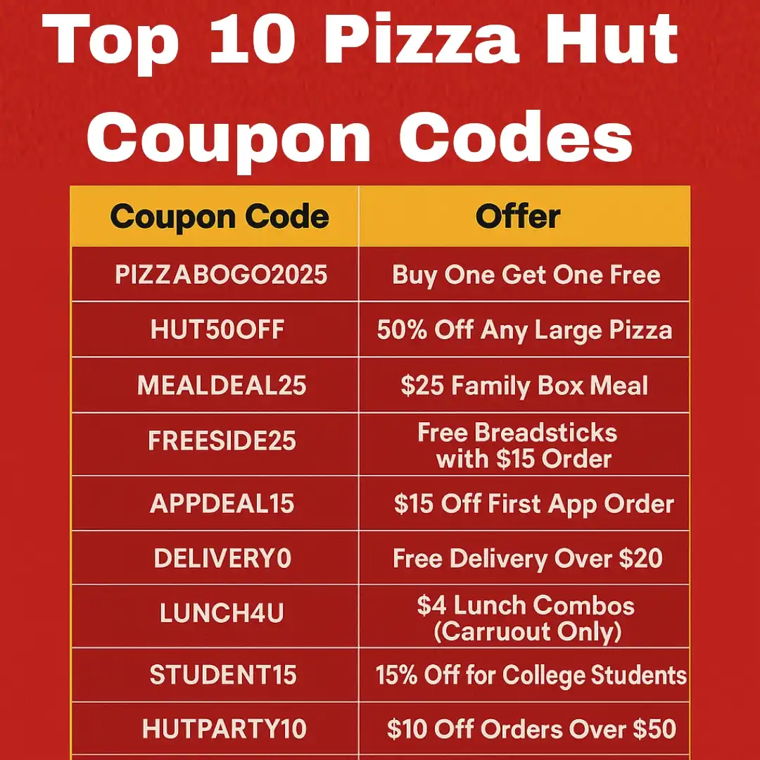 Pizza Hut Coupon Code