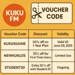 Best Working Kuku FM Voucher Code to Save Big in 2025!