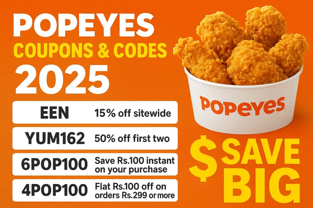 Popeyes Coupons Codes & Promo Codes: