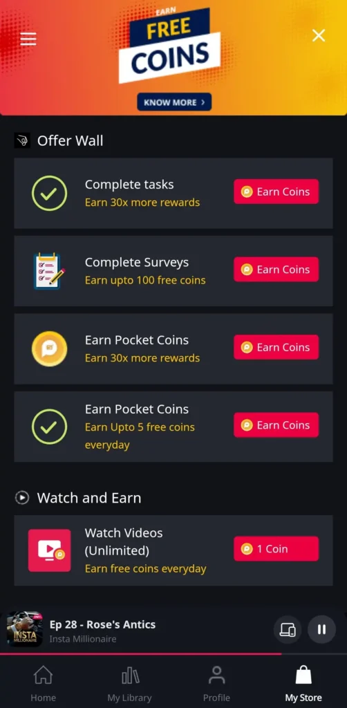 How to Get Free Coins in Pocket FM
