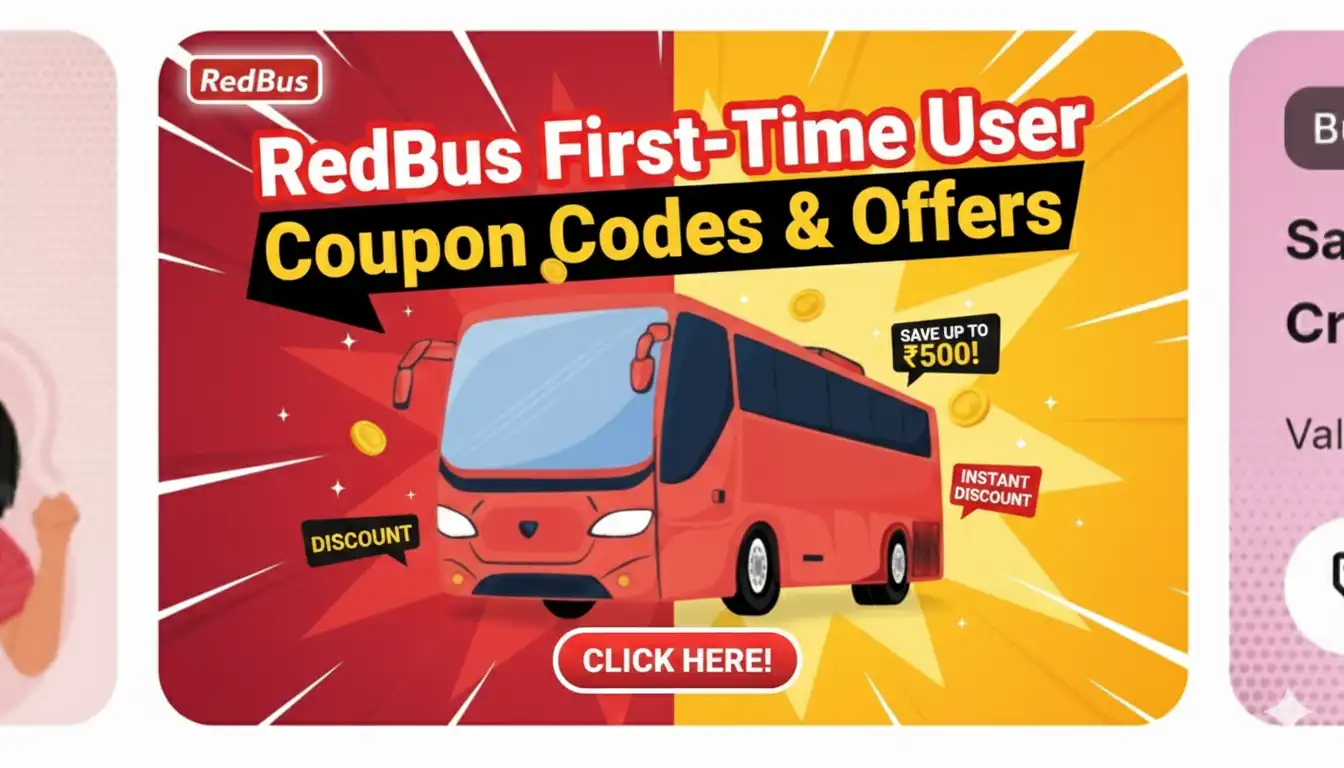 RedBus First-Time User Coupon Codes & Offers