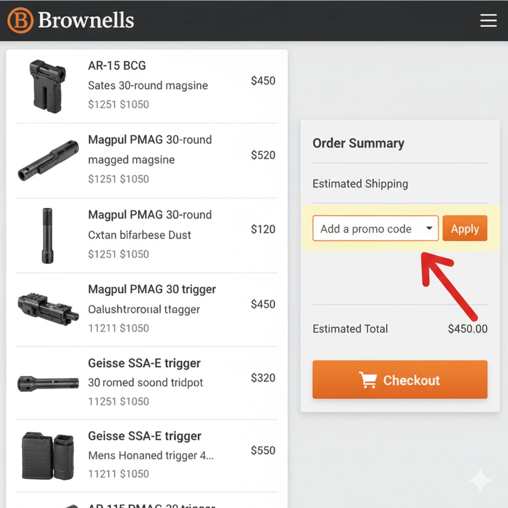Use Coupons on Brownells