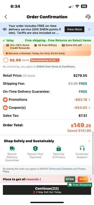 Apply a Shein Promo Code