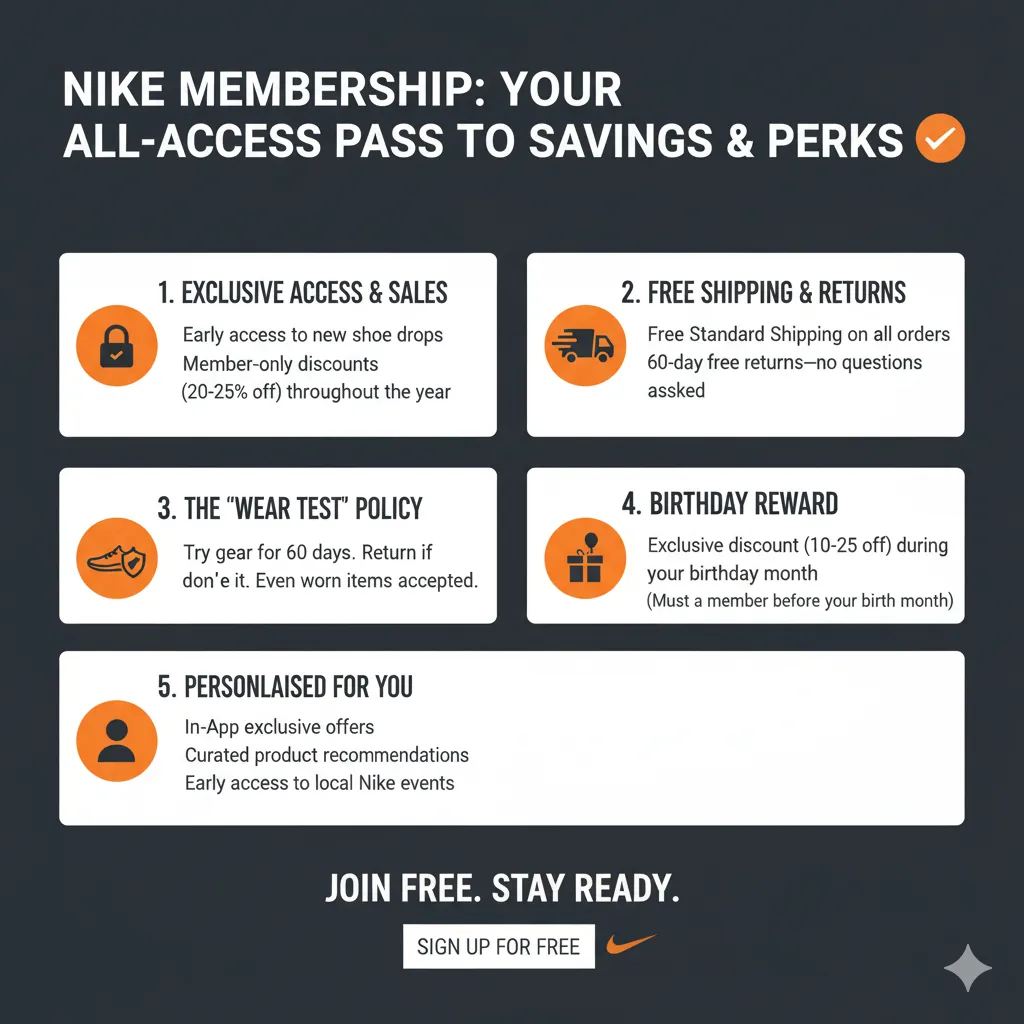 Nike Membership Benefits At A Glance