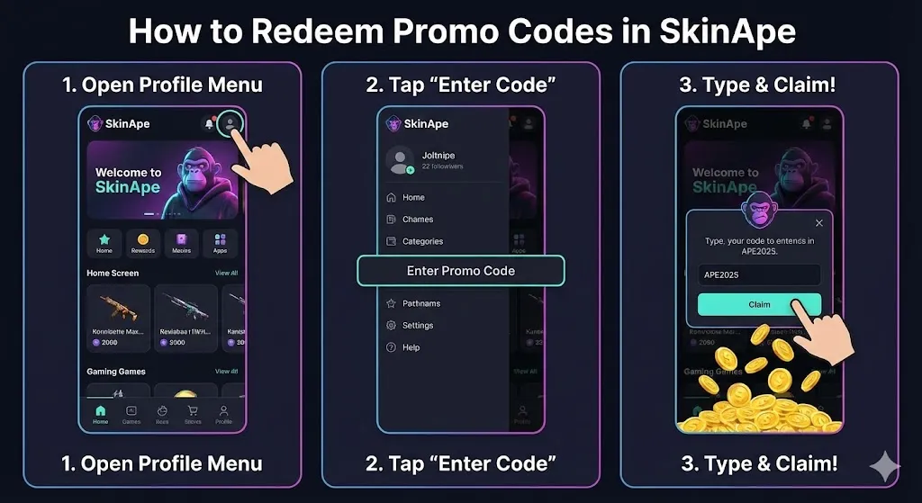 How to Redeem SkinApe Promo Codes