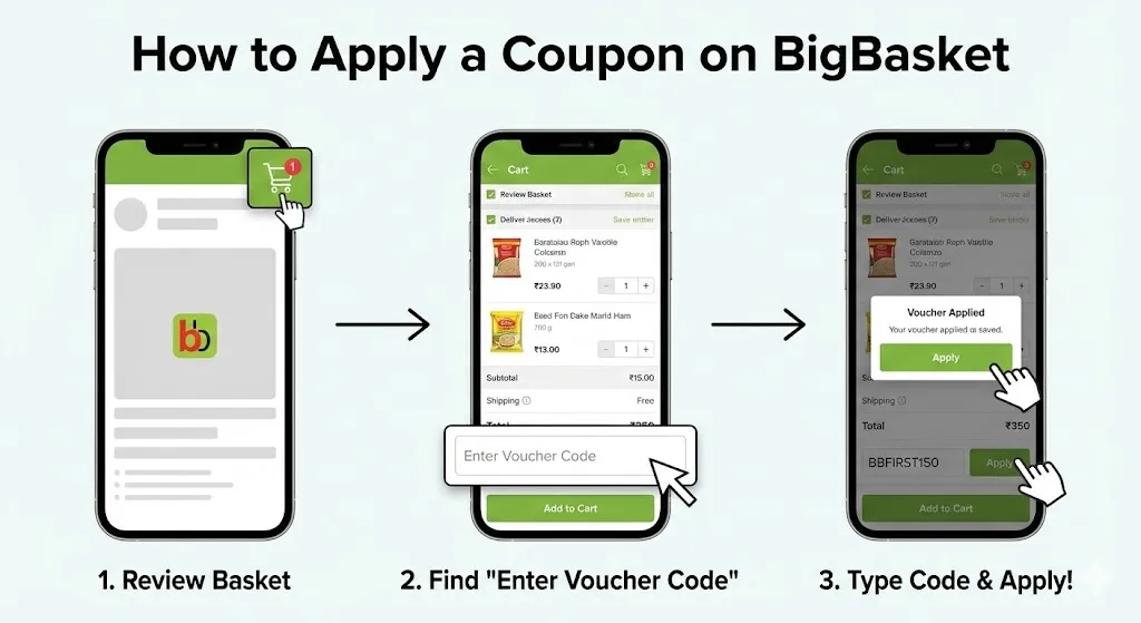 How to Use BigBasket Coupon Codes