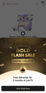 Zomato Gold Flash Sale